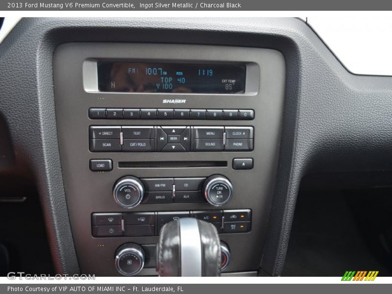 Ingot Silver Metallic / Charcoal Black 2013 Ford Mustang V6 Premium Convertible