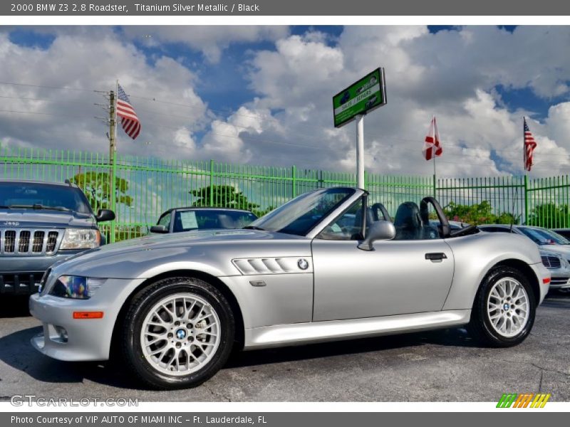 Titanium Silver Metallic / Black 2000 BMW Z3 2.8 Roadster