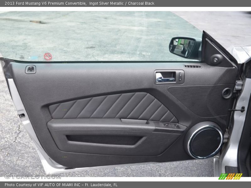 Ingot Silver Metallic / Charcoal Black 2013 Ford Mustang V6 Premium Convertible