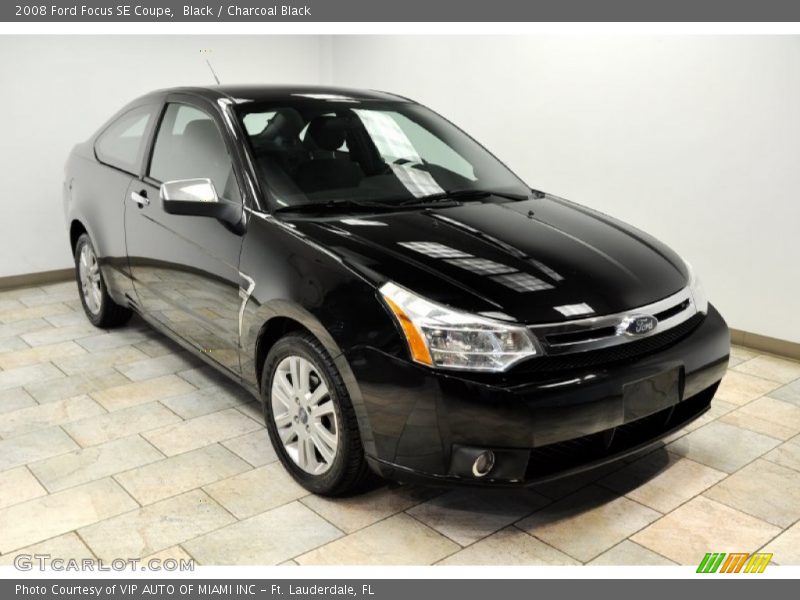 Black / Charcoal Black 2008 Ford Focus SE Coupe