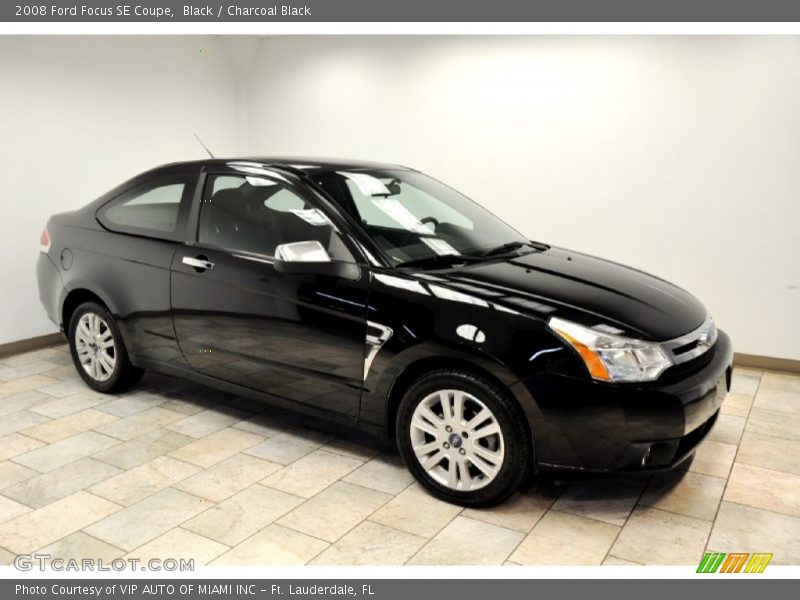Black / Charcoal Black 2008 Ford Focus SE Coupe