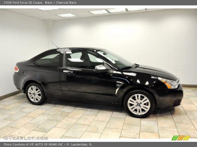 Black / Charcoal Black 2008 Ford Focus SE Coupe