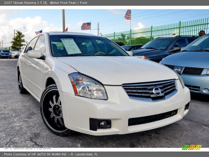 Winter Frost Pearl / Frost 2007 Nissan Maxima 3.5 SE