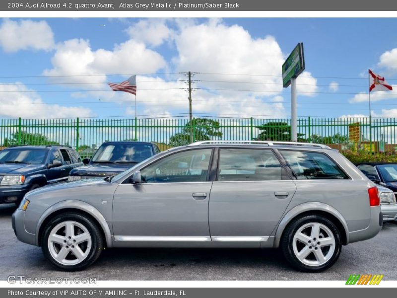 Atlas Grey Metallic / Platinum/Saber Black 2004 Audi Allroad 4.2 quattro Avant
