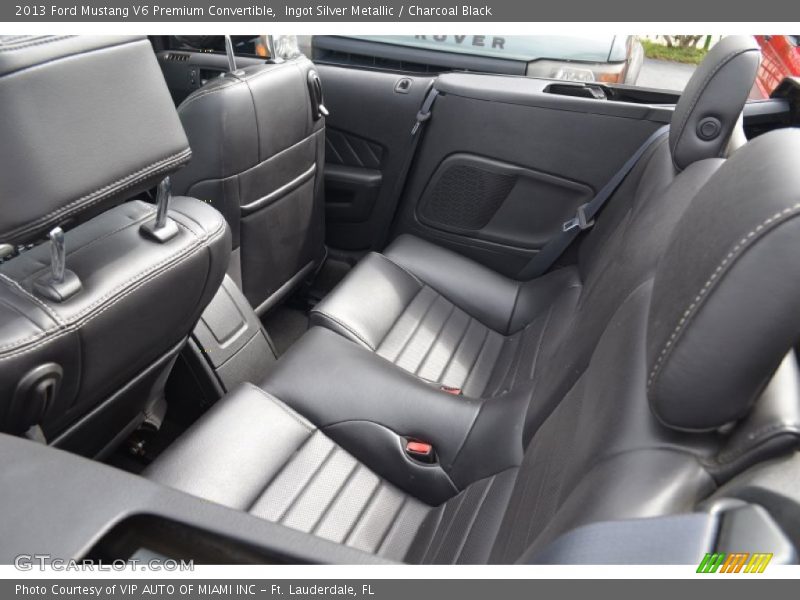 Ingot Silver Metallic / Charcoal Black 2013 Ford Mustang V6 Premium Convertible