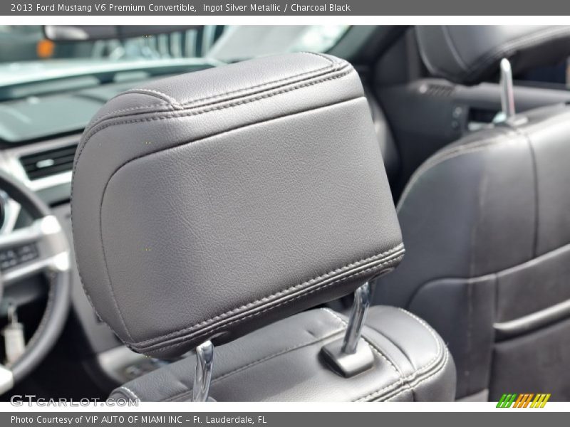Ingot Silver Metallic / Charcoal Black 2013 Ford Mustang V6 Premium Convertible