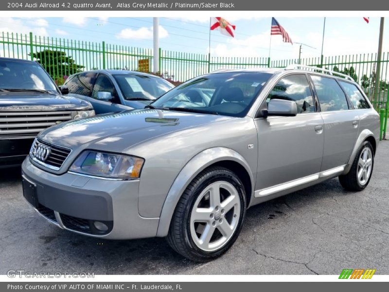 Atlas Grey Metallic / Platinum/Saber Black 2004 Audi Allroad 4.2 quattro Avant