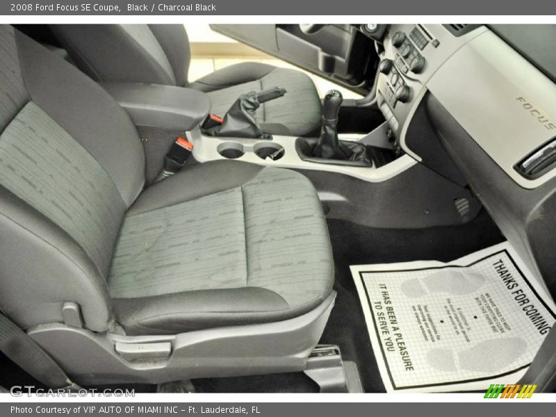 Black / Charcoal Black 2008 Ford Focus SE Coupe
