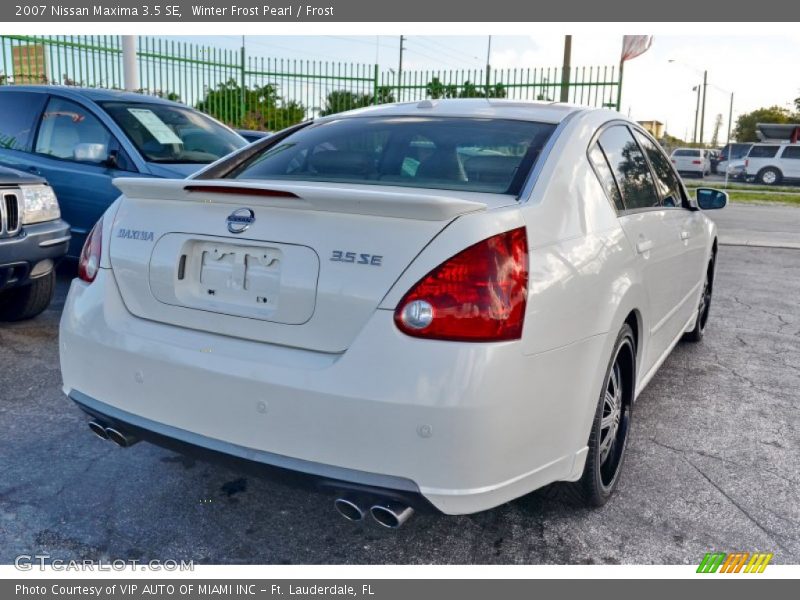 Winter Frost Pearl / Frost 2007 Nissan Maxima 3.5 SE