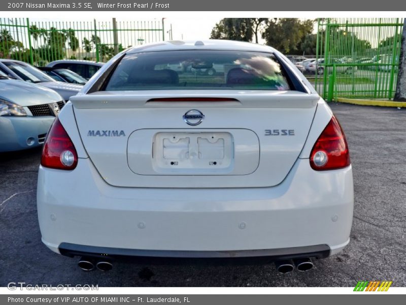 Winter Frost Pearl / Frost 2007 Nissan Maxima 3.5 SE