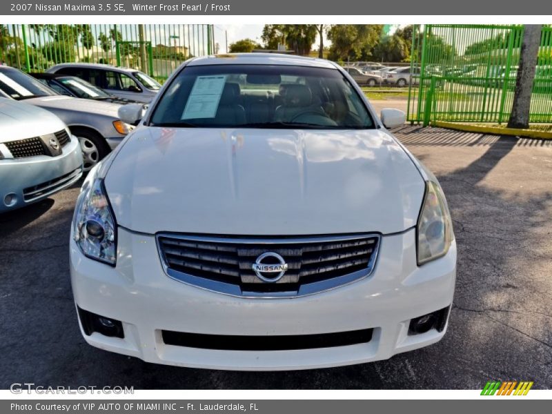 Winter Frost Pearl / Frost 2007 Nissan Maxima 3.5 SE