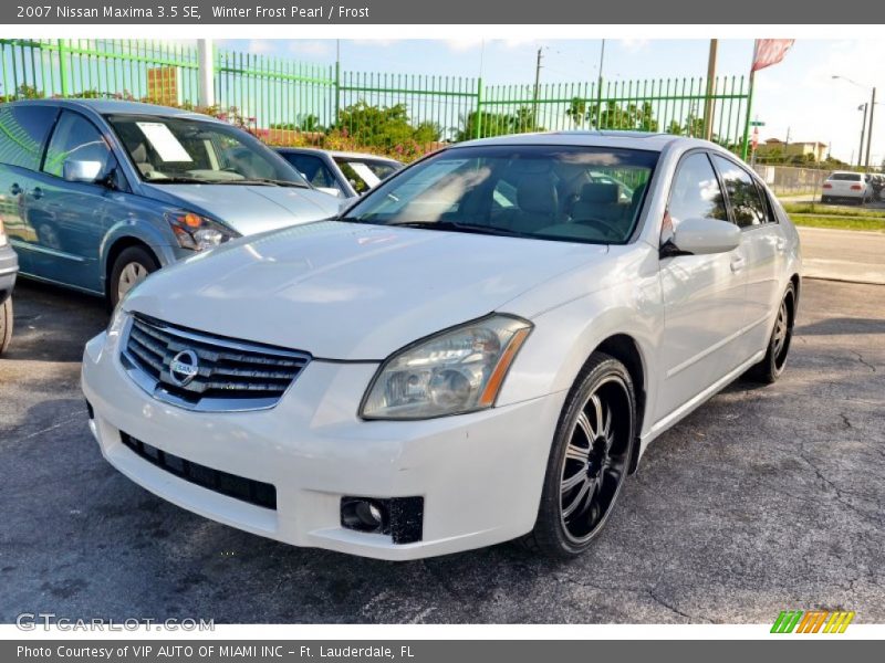Winter Frost Pearl / Frost 2007 Nissan Maxima 3.5 SE