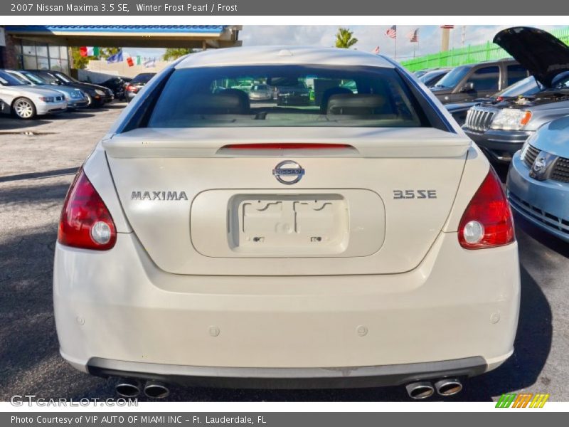 Winter Frost Pearl / Frost 2007 Nissan Maxima 3.5 SE