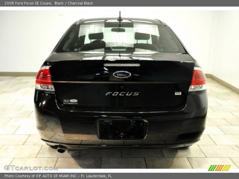 Black / Charcoal Black 2008 Ford Focus SE Coupe
