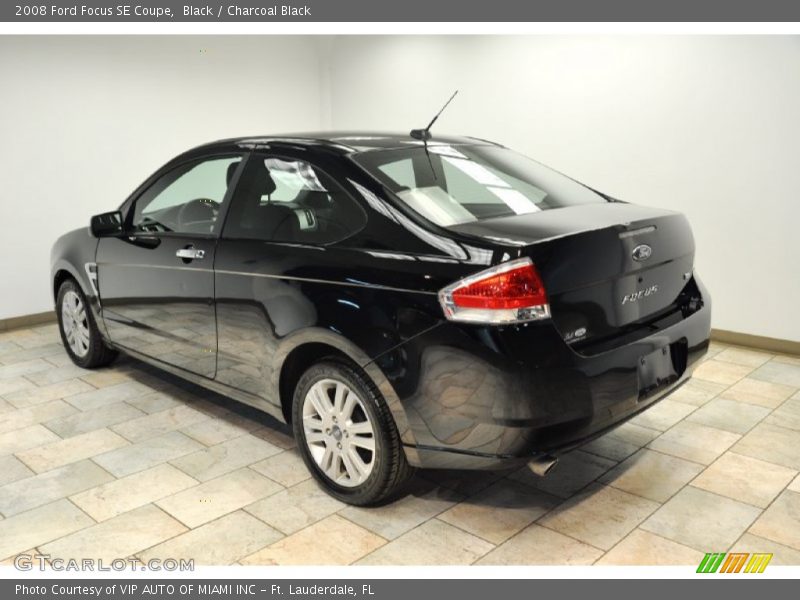 Black / Charcoal Black 2008 Ford Focus SE Coupe