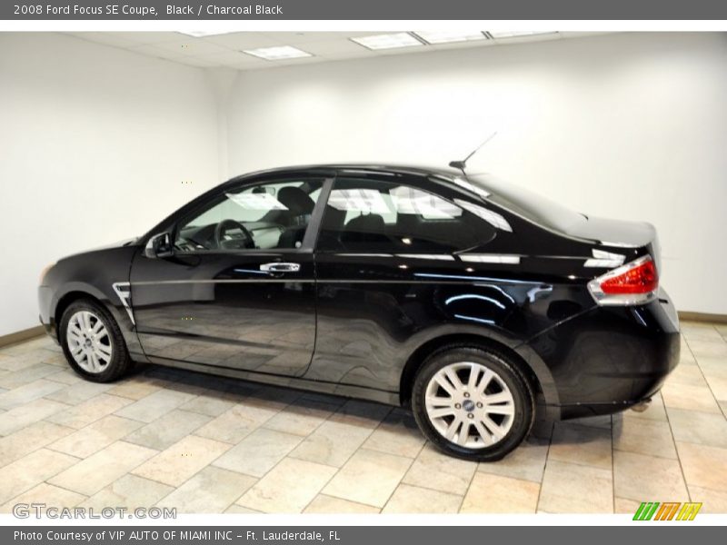 Black / Charcoal Black 2008 Ford Focus SE Coupe