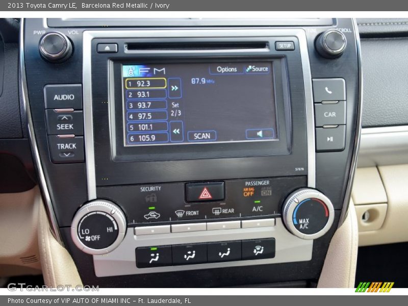 Barcelona Red Metallic / Ivory 2013 Toyota Camry LE