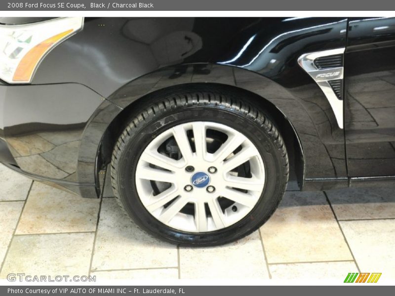 Black / Charcoal Black 2008 Ford Focus SE Coupe