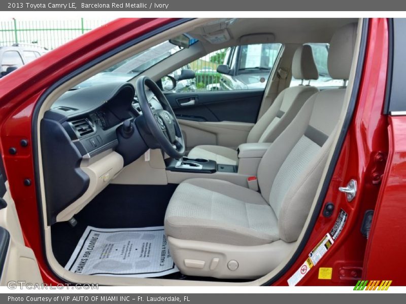 Barcelona Red Metallic / Ivory 2013 Toyota Camry LE