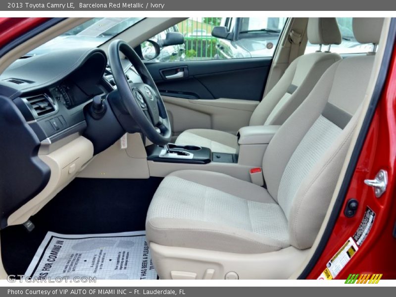 Barcelona Red Metallic / Ivory 2013 Toyota Camry LE