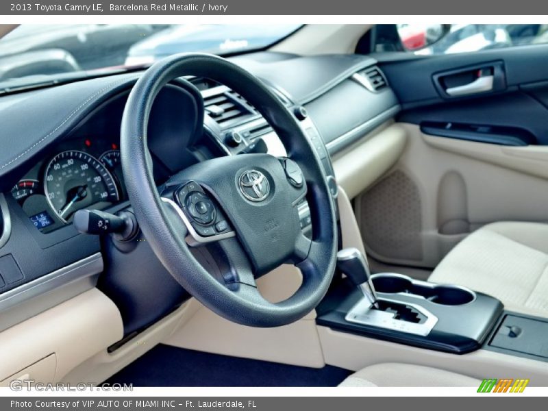 Barcelona Red Metallic / Ivory 2013 Toyota Camry LE
