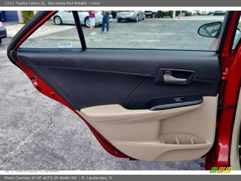 Barcelona Red Metallic / Ivory 2013 Toyota Camry LE