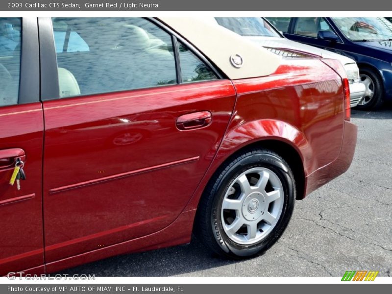 Garnet Red / Light Neutral 2003 Cadillac CTS Sedan