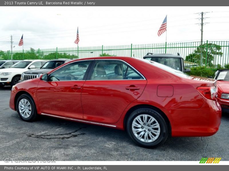 Barcelona Red Metallic / Ivory 2013 Toyota Camry LE