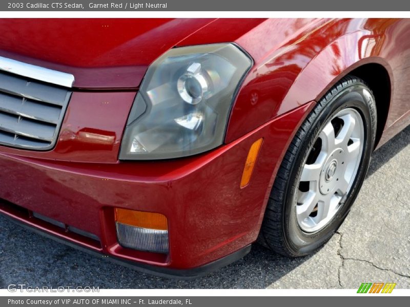 Garnet Red / Light Neutral 2003 Cadillac CTS Sedan