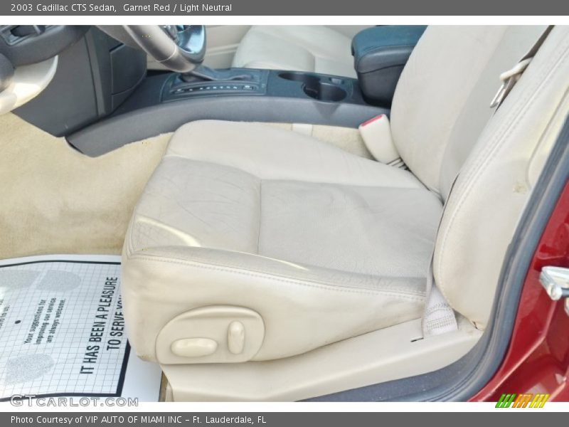 Garnet Red / Light Neutral 2003 Cadillac CTS Sedan