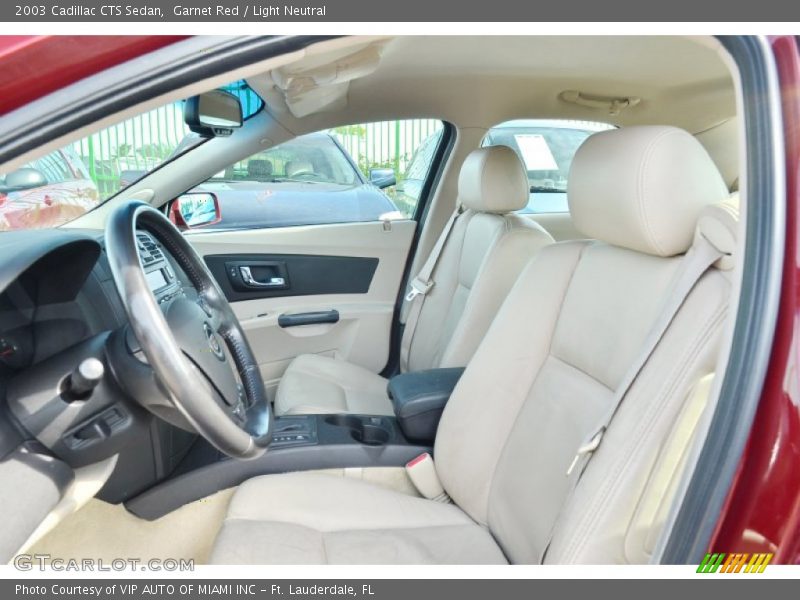 Garnet Red / Light Neutral 2003 Cadillac CTS Sedan