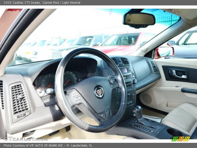 Garnet Red / Light Neutral 2003 Cadillac CTS Sedan