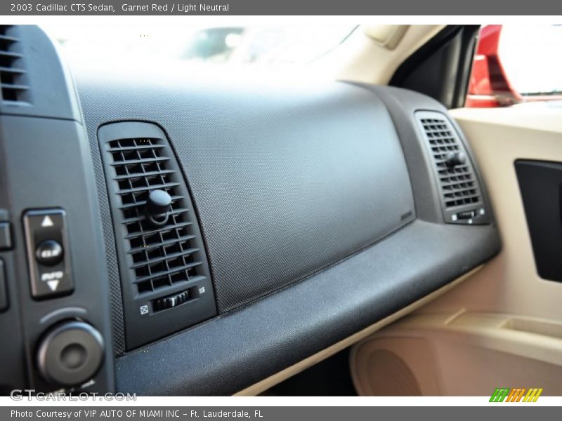 Garnet Red / Light Neutral 2003 Cadillac CTS Sedan