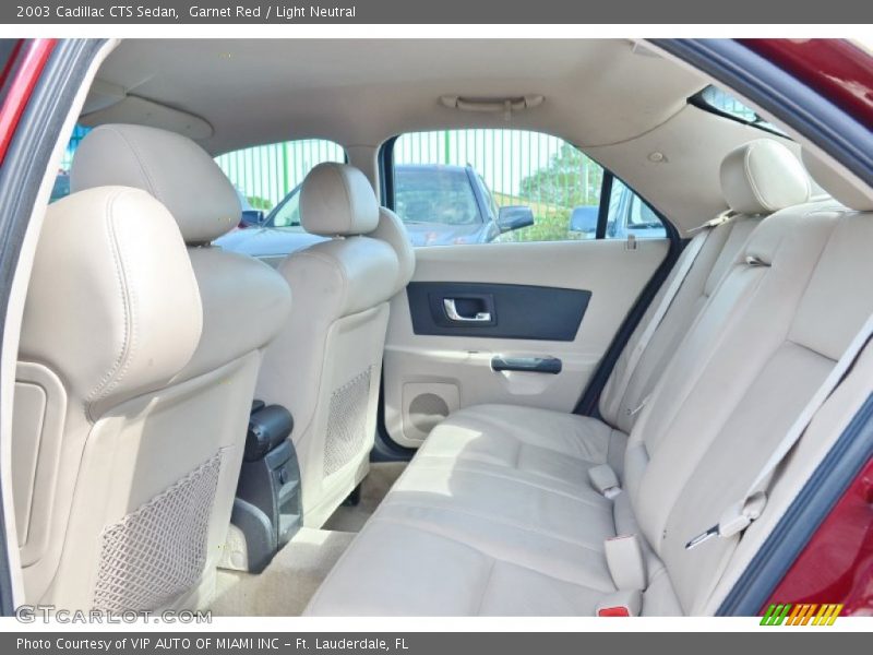 Garnet Red / Light Neutral 2003 Cadillac CTS Sedan