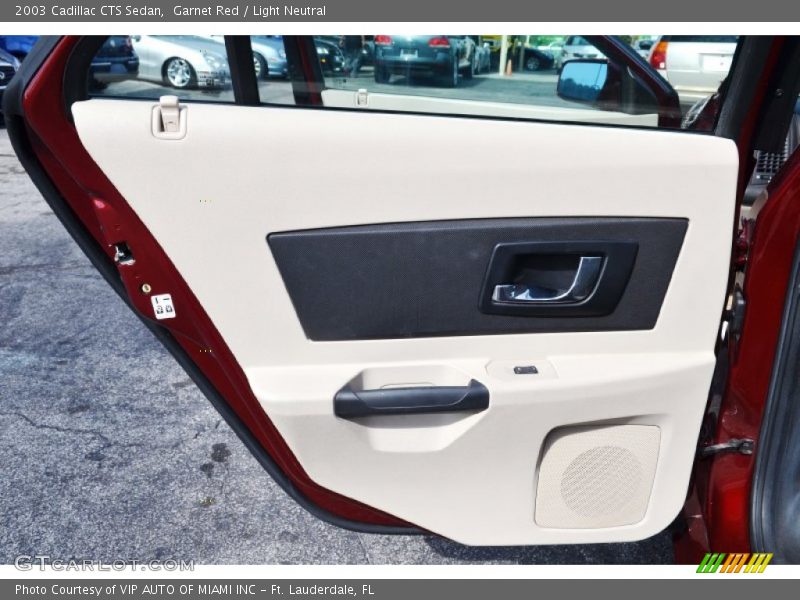 Garnet Red / Light Neutral 2003 Cadillac CTS Sedan