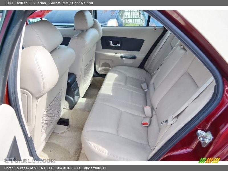 Garnet Red / Light Neutral 2003 Cadillac CTS Sedan