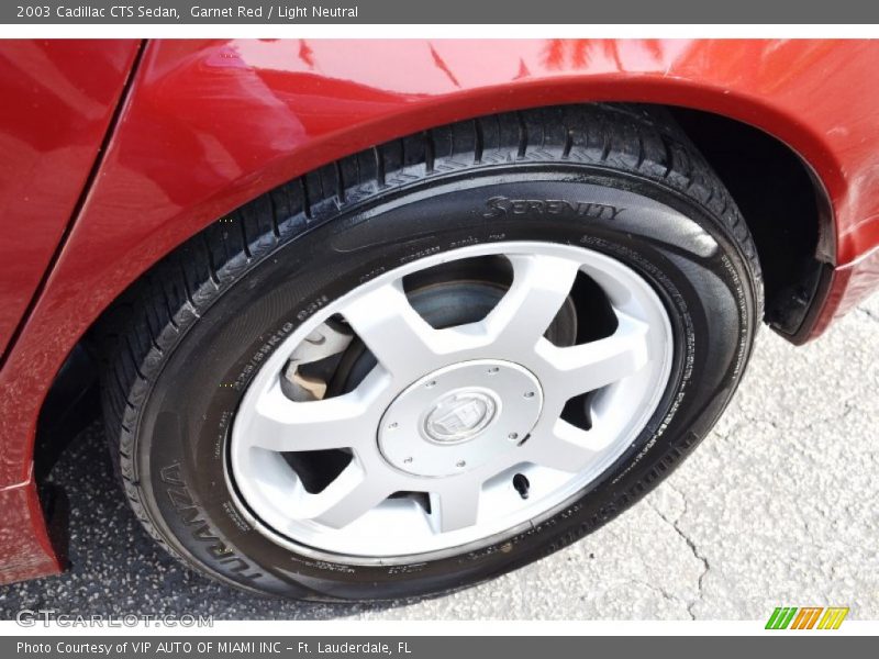 Garnet Red / Light Neutral 2003 Cadillac CTS Sedan