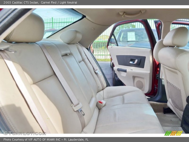 Garnet Red / Light Neutral 2003 Cadillac CTS Sedan