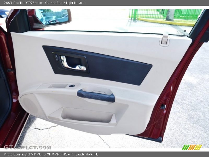 Garnet Red / Light Neutral 2003 Cadillac CTS Sedan