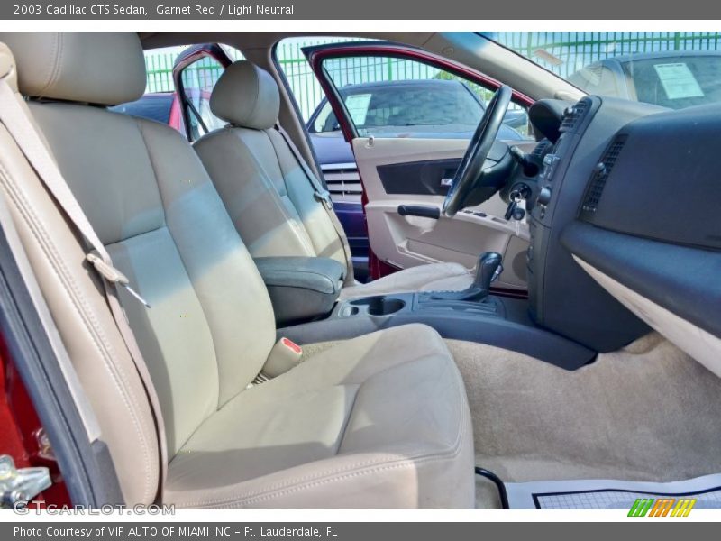 Garnet Red / Light Neutral 2003 Cadillac CTS Sedan