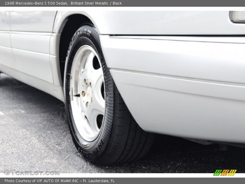 Brilliant Silver Metallic / Black 1998 Mercedes-Benz S 500 Sedan