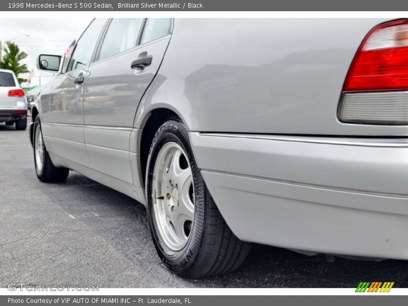 Brilliant Silver Metallic / Black 1998 Mercedes-Benz S 500 Sedan