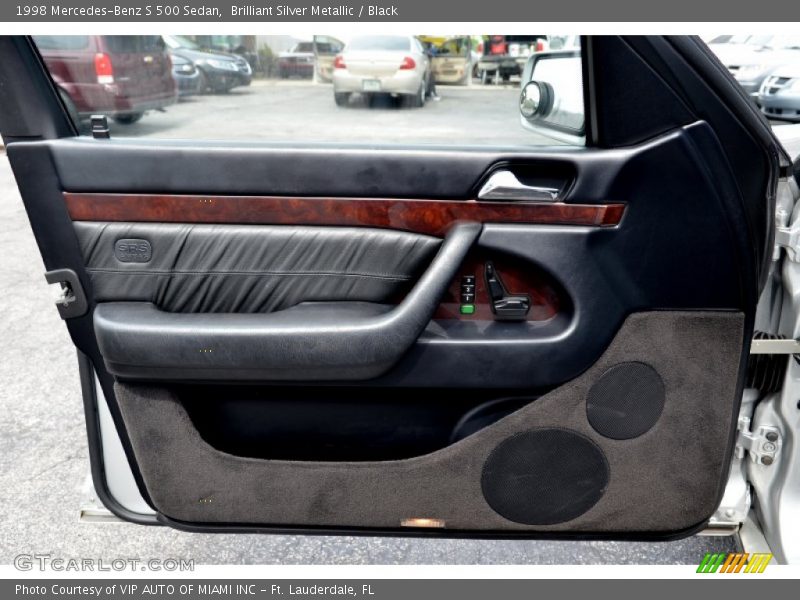 Brilliant Silver Metallic / Black 1998 Mercedes-Benz S 500 Sedan