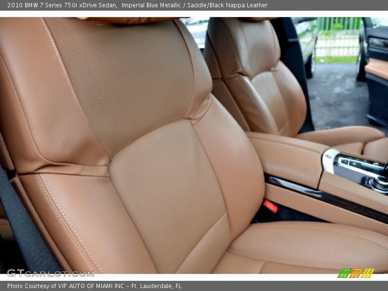Imperial Blue Metallic / Saddle/Black Nappa Leather 2010 BMW 7 Series 750i xDrive Sedan
