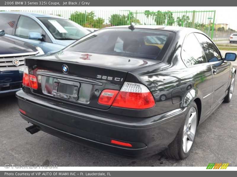 Jet Black / Grey 2006 BMW 3 Series 325i Coupe