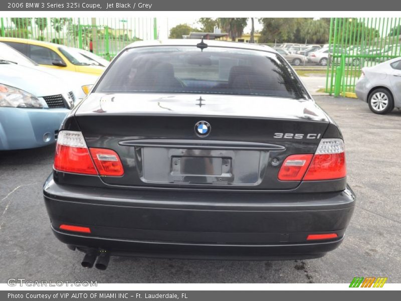 Jet Black / Grey 2006 BMW 3 Series 325i Coupe