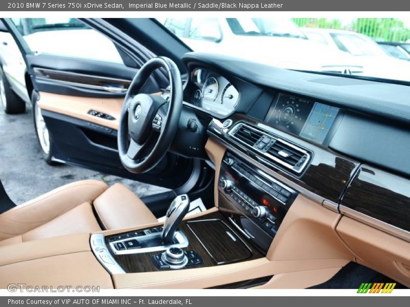 Imperial Blue Metallic / Saddle/Black Nappa Leather 2010 BMW 7 Series 750i xDrive Sedan