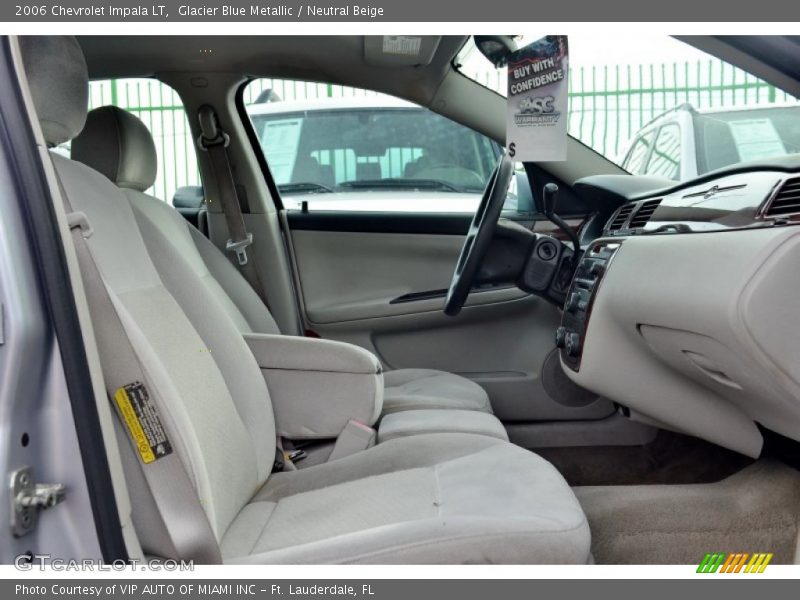 Glacier Blue Metallic / Neutral Beige 2006 Chevrolet Impala LT