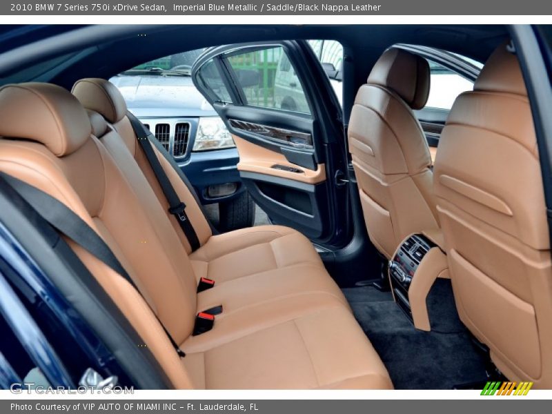 Imperial Blue Metallic / Saddle/Black Nappa Leather 2010 BMW 7 Series 750i xDrive Sedan