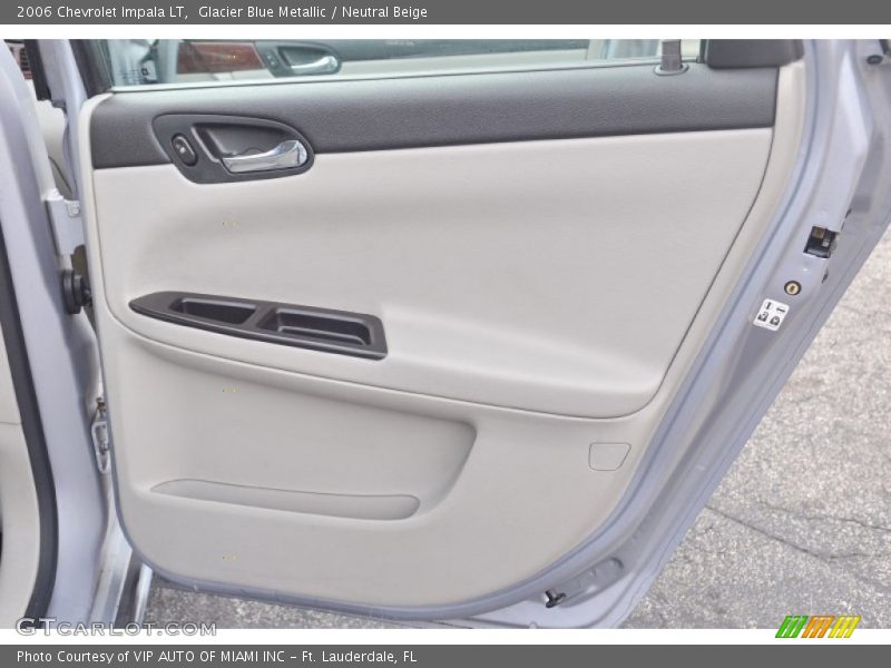 Glacier Blue Metallic / Neutral Beige 2006 Chevrolet Impala LT